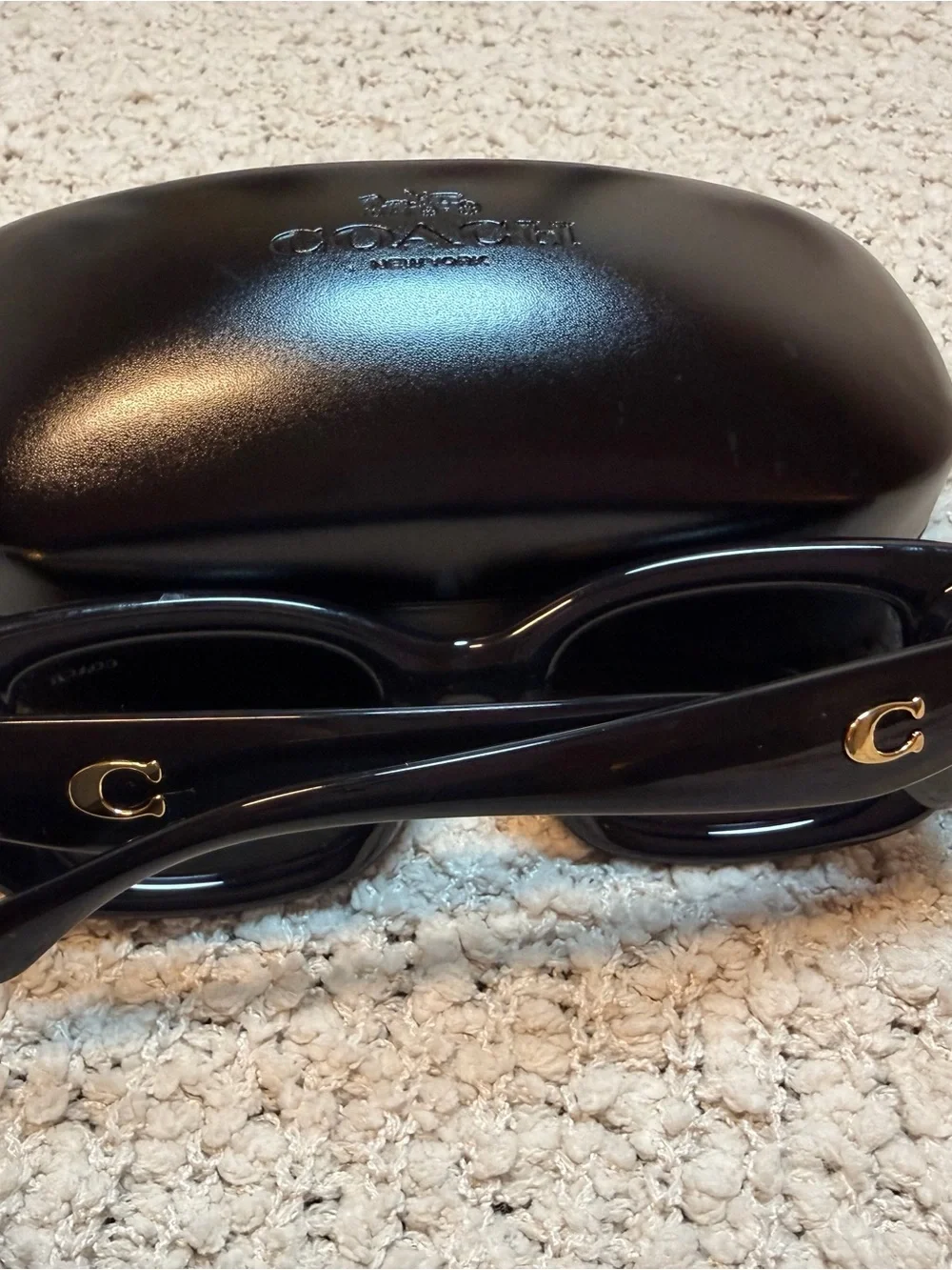 Coach Black sunglasses with Case